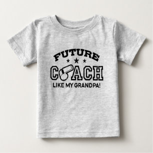 Camiseta De Bebé Entrenador Futuro Como Mi Abuelo