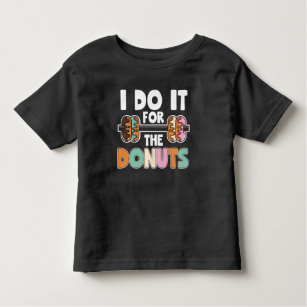 Camiseta De Bebé Entrenamiento de gimnasio de Donut con pesas Dumbb