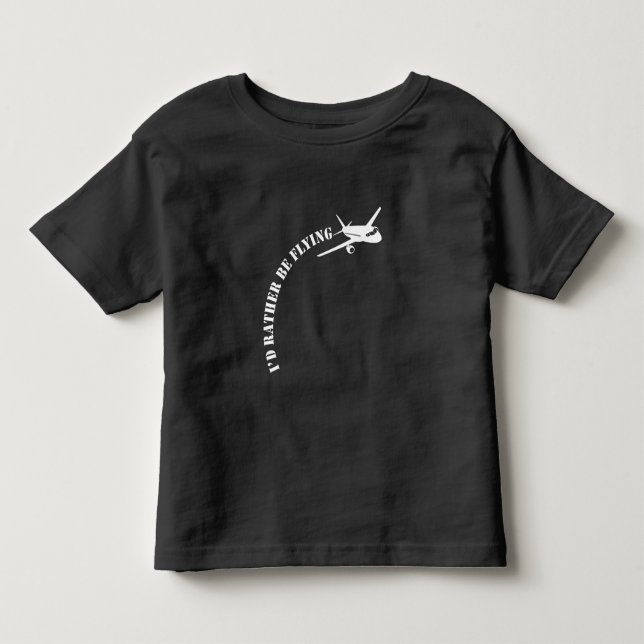 Camiseta De Bebé  Entusiasta de aviación del avión piloto de vuelo (Anverso)