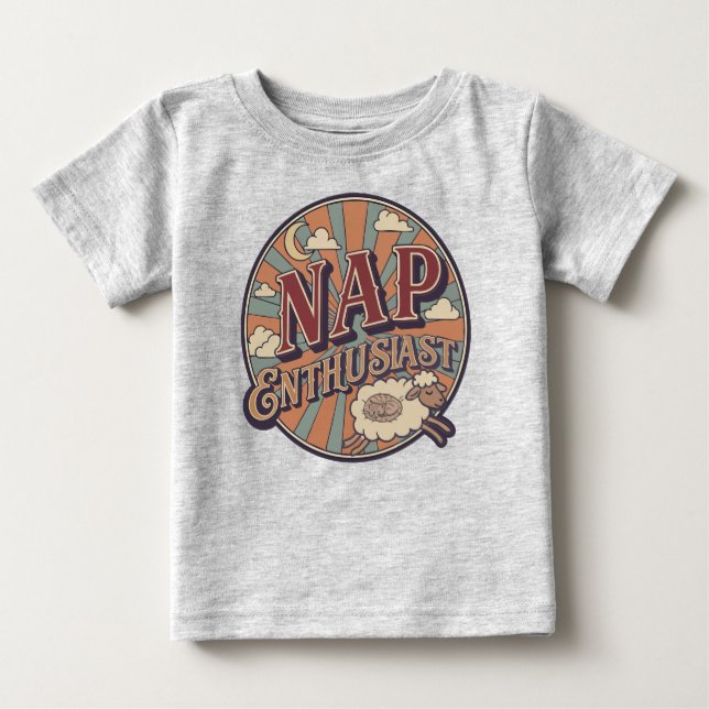 Camiseta De Bebé Entusiasta de las siestas (Anverso)