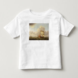 Camiseta De Bebé Enviando en el estuario de Thames, c.1761-66