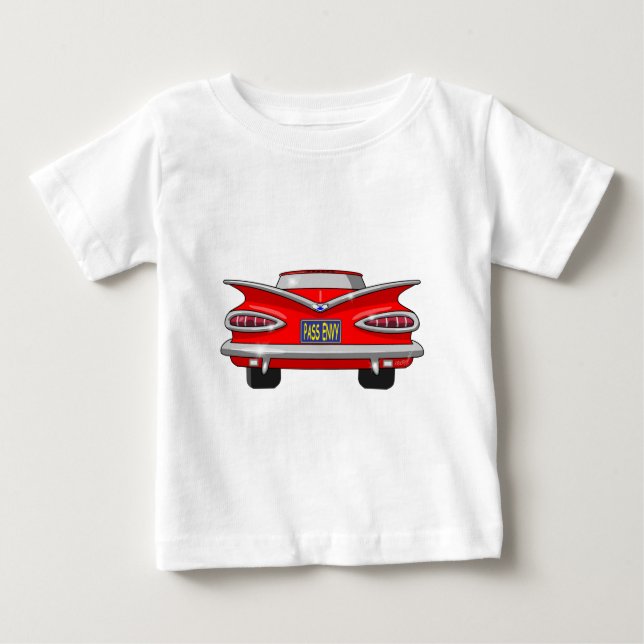 Camiseta De Bebé Envidia 1959 del paso del impala de Chevrolet (Anverso)