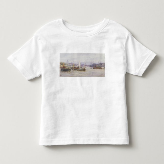 Camiseta De Bebé Envío en el Thames (Anverso)
