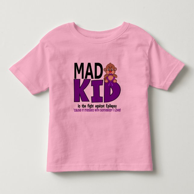 Camiseta De Bebé Epilepsia enojada del niño (Anverso)