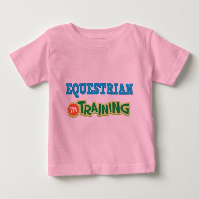 Camiseta De Bebé Equestrian en el entrenamiento (futuro) (Anverso)