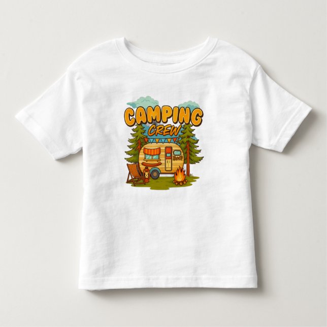 Camiseta De Bebé equipo de acampada (Anverso)