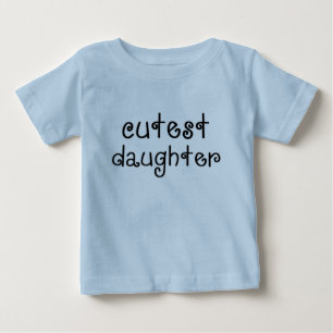 Camiseta De Bebé Equipo de bebé de la hija más linda