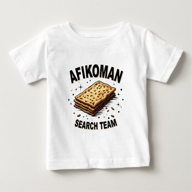 Camiseta De Bebé Equipo de búsqueda Afikoman Hanukkah Jewish Food A (Anverso)