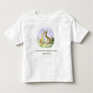 Camiseta De Bebé Equipo de caza personalizada de huevos de Pascua B