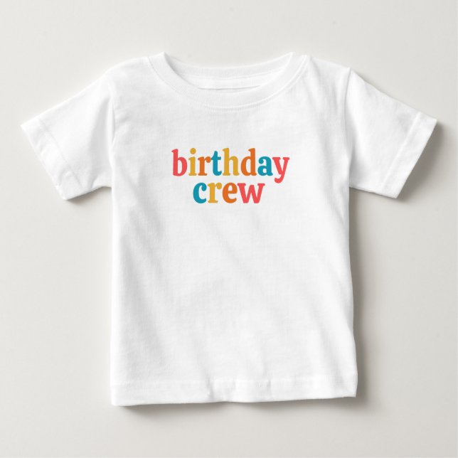 Camiseta De Bebé equipo de cumpleaños (Anverso)