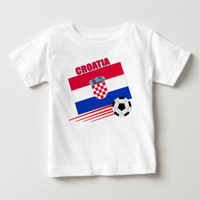 Camiseta De Bebé Equipo de fútbol de Croacia (Anverso)