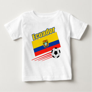 Camiseta De Bebé Equipo de fútbol de Ecuador