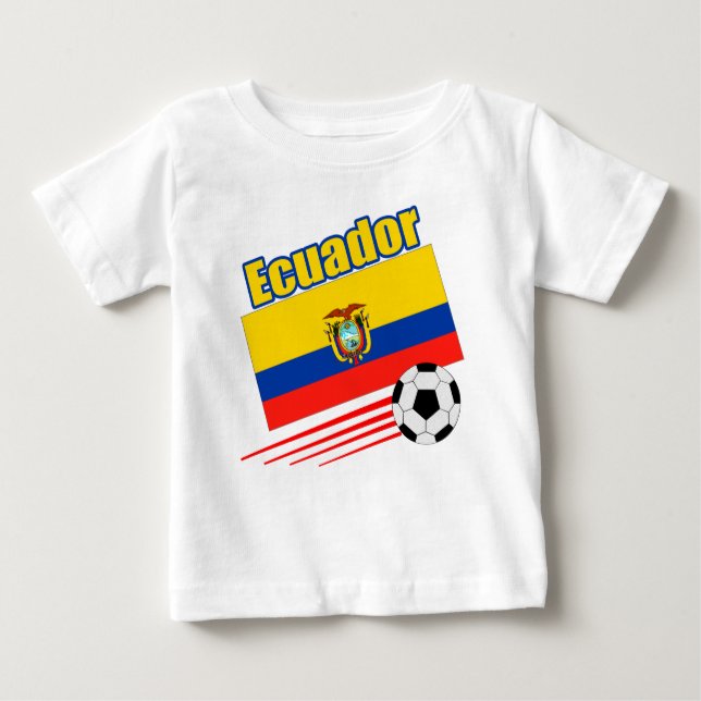 Camiseta De Bebé Equipo de fútbol de Ecuador (Anverso)