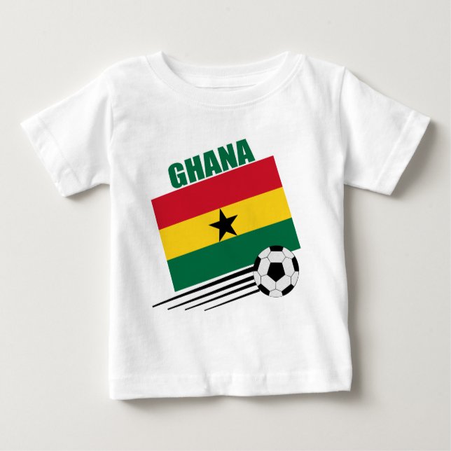 Camiseta De Bebé Equipo de fútbol de Ghana (Anverso)