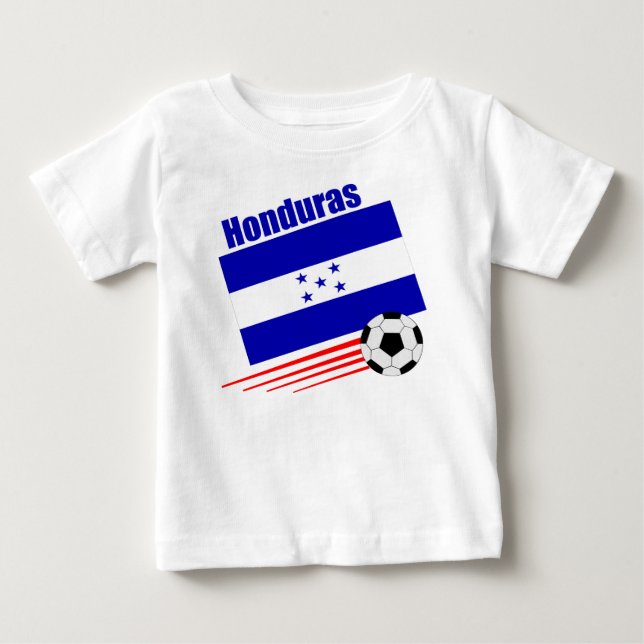 Camiseta De Bebé Equipo de fútbol del Honduran (Anverso)