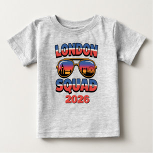Camiseta De Bebé Equipo de Londres Amigos, Familia, Chicas, Reino U