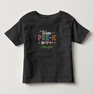 Camiseta De Bebé Equipo de nombres personalizados profesor de prees