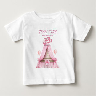 Camiseta De Bebé Equipo de Outfit Familiar para Baby Shower de Niña