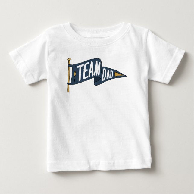 Camiseta De Bebé Equipo de Papá Fuerte del Equipo de Papás Padre (Anverso)