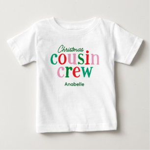 Camiseta De Bebé Equipo de Primos de Navidad para Familias
