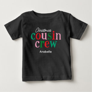 Camiseta De Bebé Equipo de Primos de Navidad para Familias