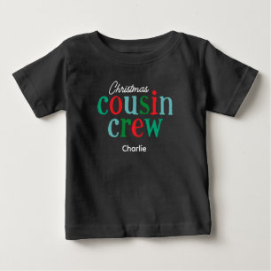 Camiseta De Bebé Equipo de Primos de Navidad para Familias