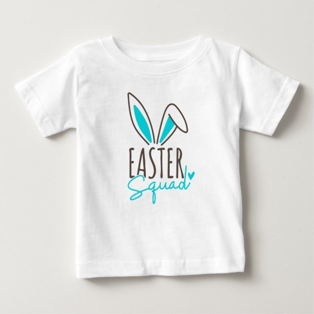 Camiseta De Bebé Equipo Familiar de Pascua a Juego (Anverso)