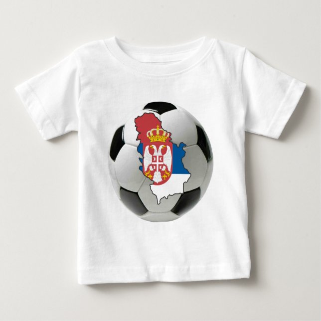 Camiseta De Bebé Equipo nacional de Serbia (Anverso)