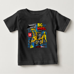 Camiseta De Bebé Equipo pesado de excavación del motor de rueda gra