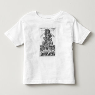 Camiseta De Bebé Erección del obelisco egipcio antiguo