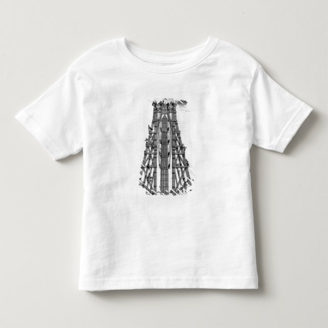 Camiseta De Bebé Erección del obelisco egipcio antiguo (Anverso)