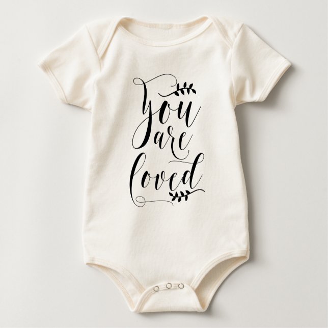 Camiseta De Bebé Eres Amante De La Caligrafía Moderna Personalizada (Anverso)