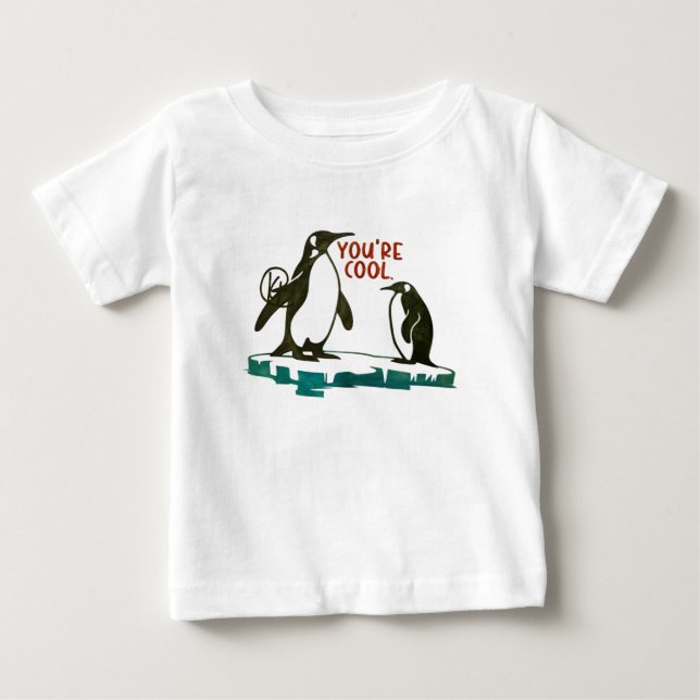 Camiseta De Bebé Eres Guay Penguins Art T (Anverso)