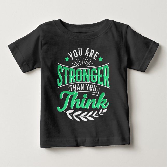 Camiseta De Bebé Eres Más Fuerte De Lo Que Piensas" Hermano Bebé (Anverso)