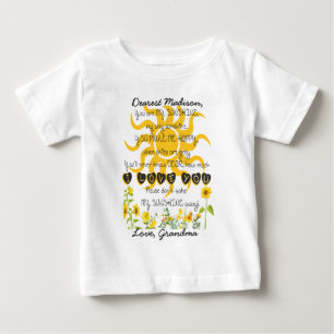 Camiseta De Bebé Eres Mi Nombre Para Añadir Sunshine