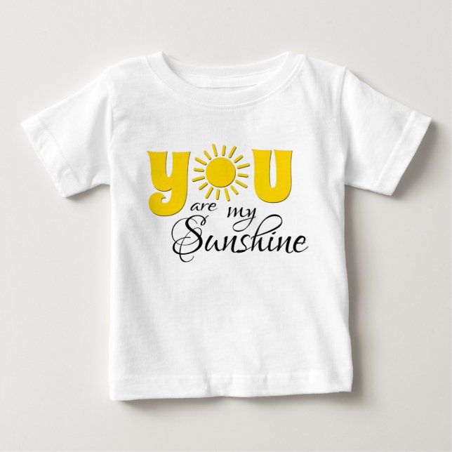Camiseta De Bebé Eres mi sol (Anverso)