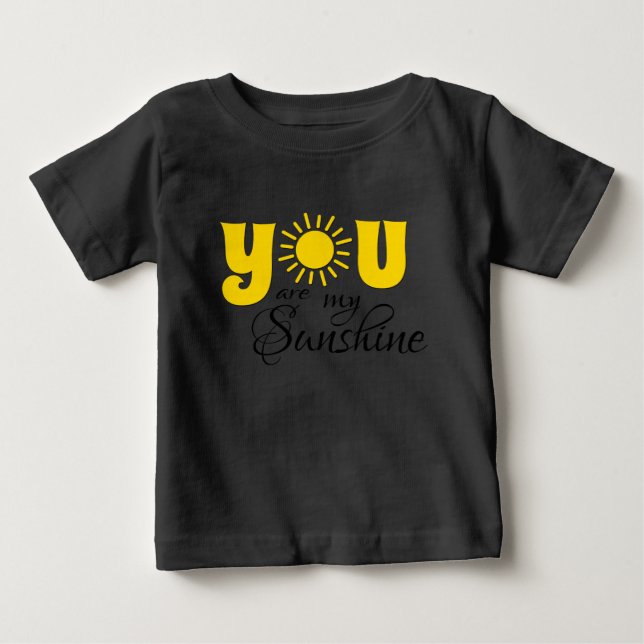 Camiseta De Bebé Eres mi sol (Anverso)