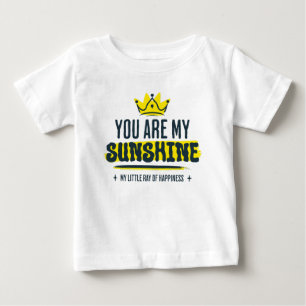 Camiseta De Bebé Eres Mi Sol Cita Inspiradora y Bonita
