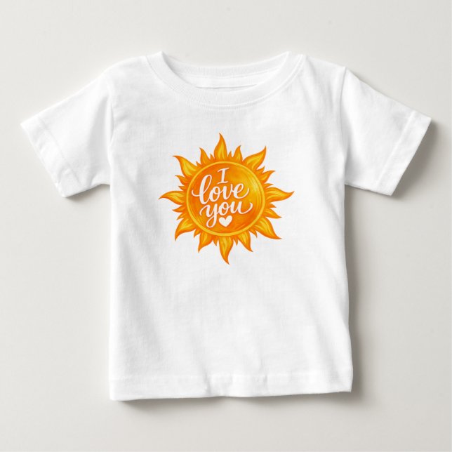 Camiseta De Bebé Eres Mi Sol – Te Amo Sol (Anverso)