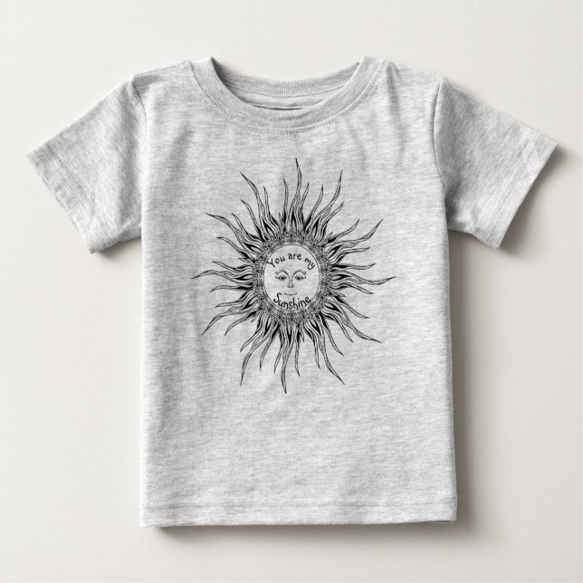Camiseta De Bebé Eres mi Sunshine Cute Sonriente Arte Solar (Anverso)