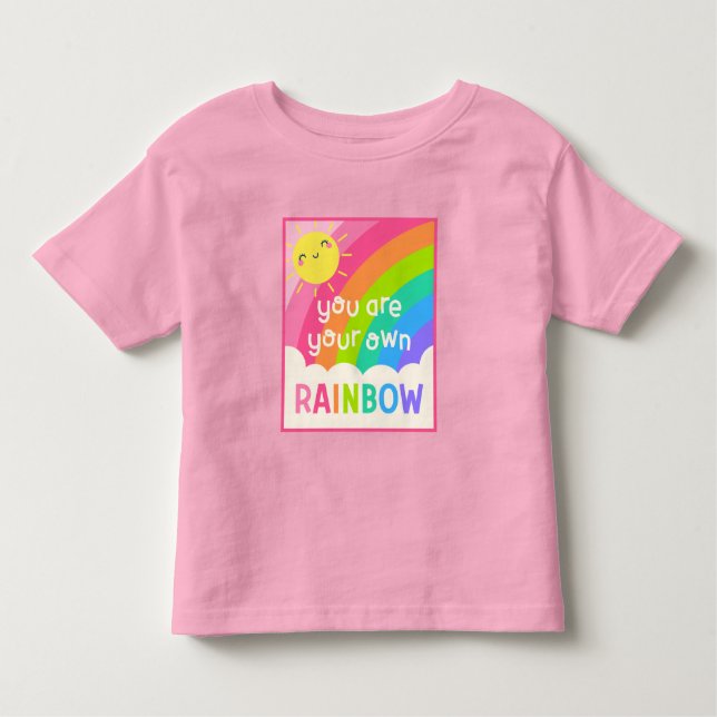 Camiseta De Bebé Eres Tu Propio Arcoiris (Anverso)