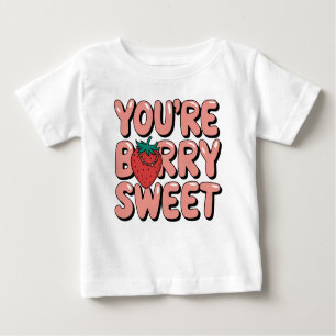 Camiseta De Bebé Eres un amante de la fresa dulce y dulce