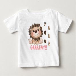Camiseta De Bebé Eres un gran león.