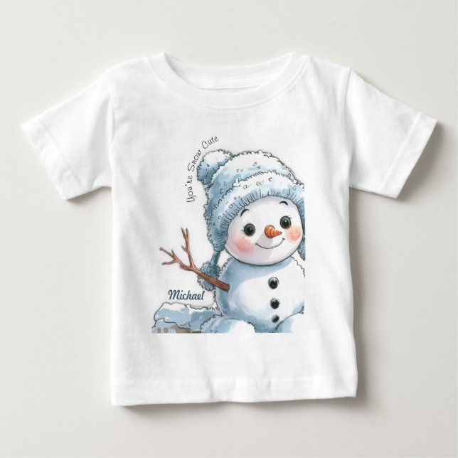 Camiseta De Bebé Eres una nieve linda (Anverso)