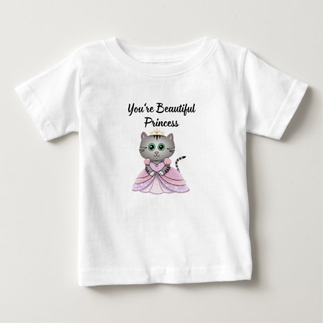 Camiseta De Bebé Eres una princesa hermosa (Anverso)