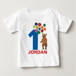 Camiseta De Bebé Eric Carle | Oso marrón - Cumpleaños feliz con el 