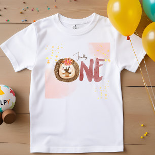 Camiseta De Bebé Erizo acuarela 1er Cumpleaños