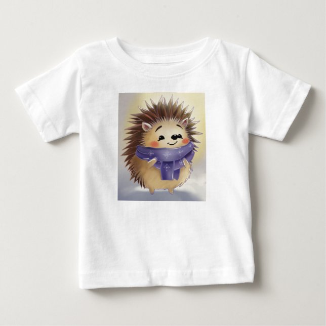 Camiseta De Bebé Erizo de terciopelo (Anverso)