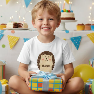 Camiseta De Bebé Erizo personalizado simple acuarela