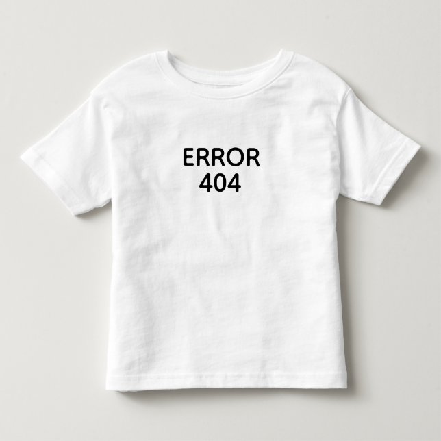 CAMISETA DE BEBÉ ERROR 404 (Anverso)